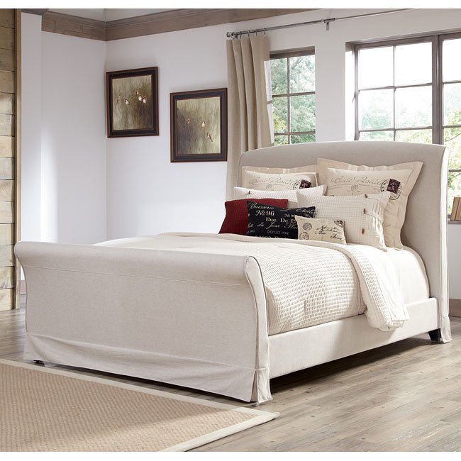 Burkesville Upholstered Bed at FurnitureCart