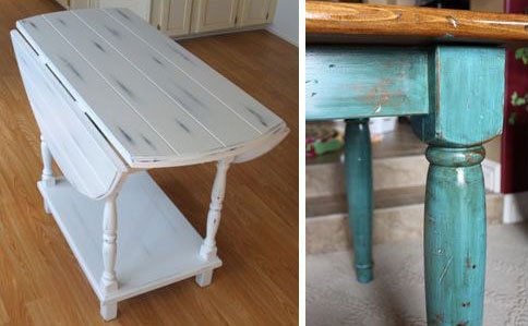 Example of distressed furniture.