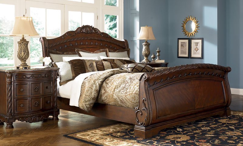 North Shore Sleigh Bed at FurnitureCart