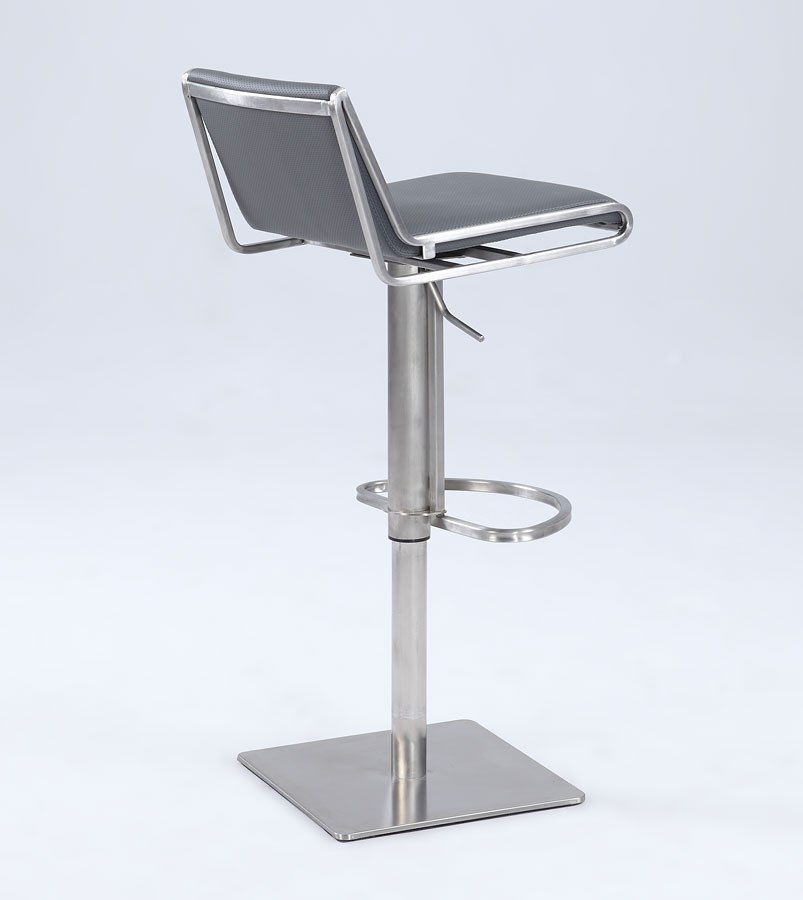 Slanted Backrest Contemporary Pneumatic Stool Chintaly Imports ...