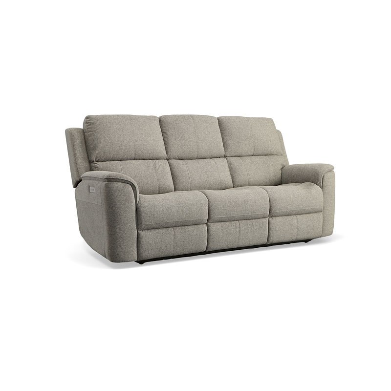 Henry Power Reclining Sofa Light Grey