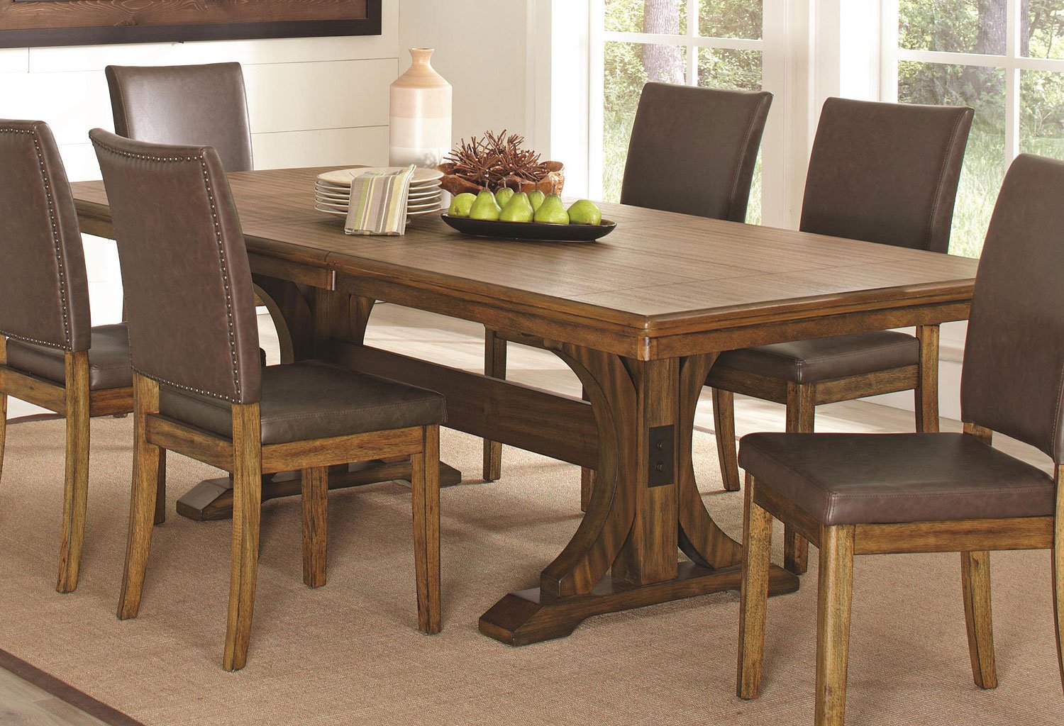 Salerno Dining Table Coaster Furniture Furniture Cart