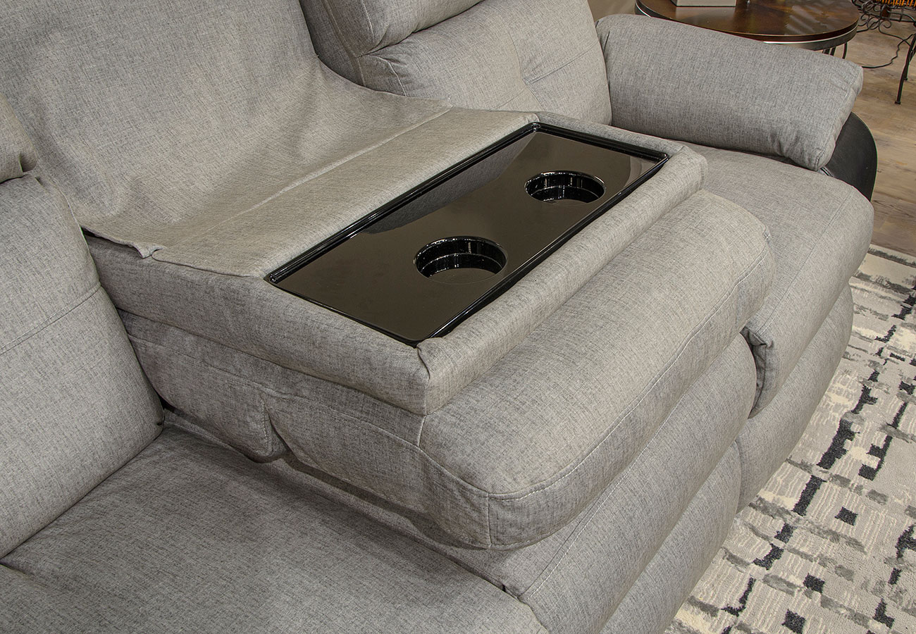 Triple reclining sofa with drop down table online