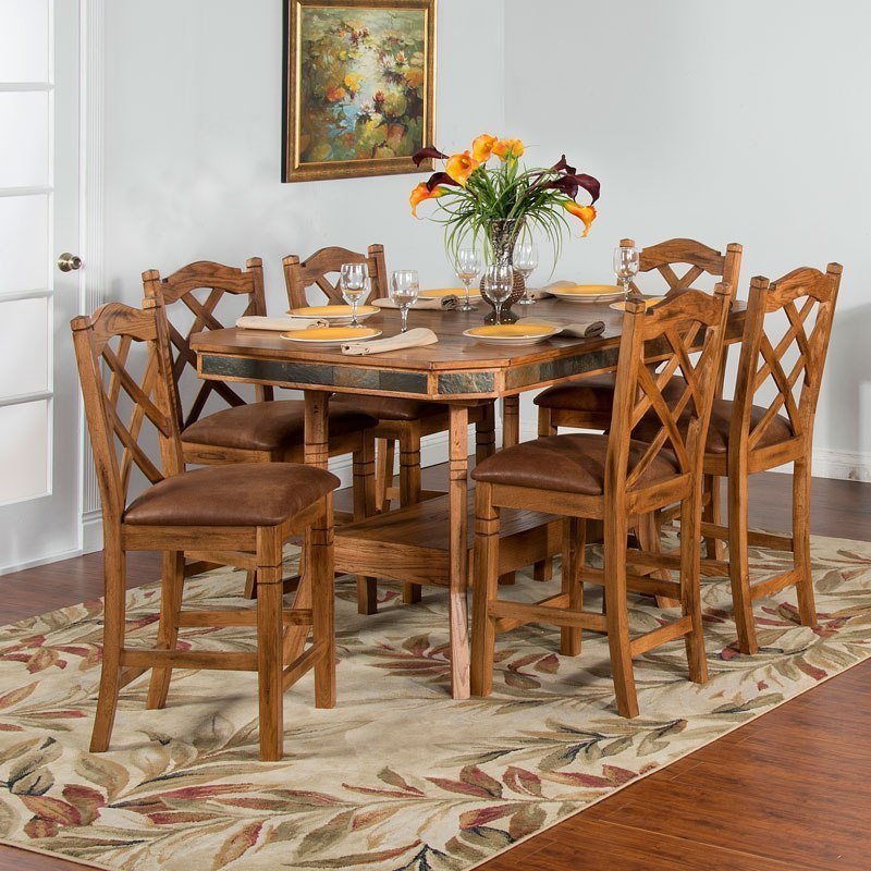 Counter height on sale trestle table