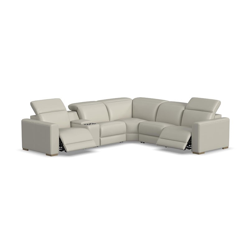 Aurora Modular Power Reclining Sectional W/ Power Headrests