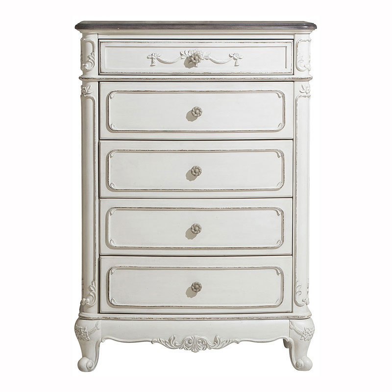 Cinderella Panel Bedroom Set (Antique White) Homelegance | Furniture Cart