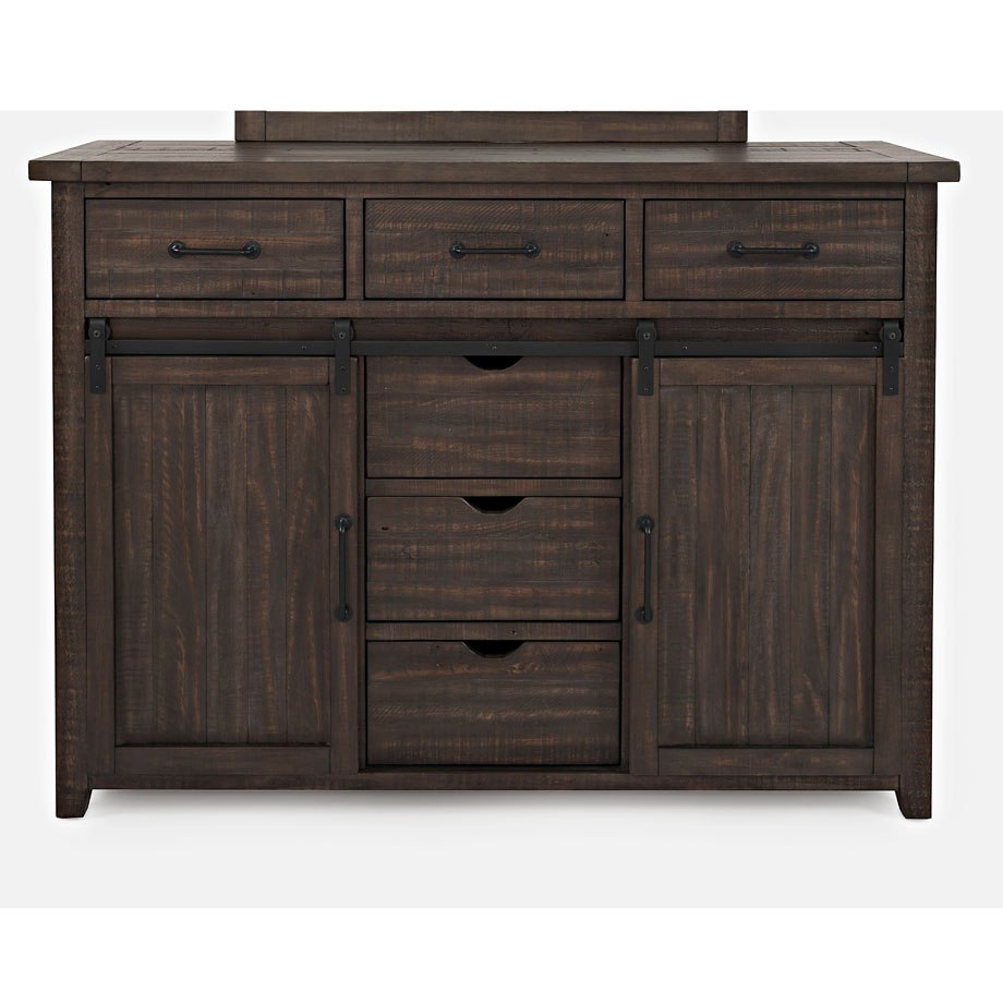 Madison County Barn Door Bedroom Set (Barnwood) Jofran