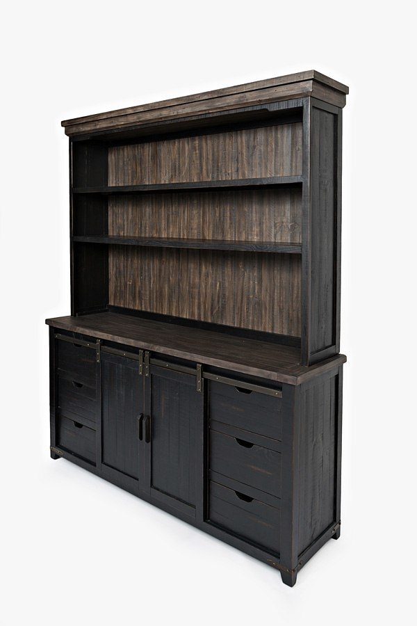 Madison County Server W/ Hutch (Vintage Black) Jofran
