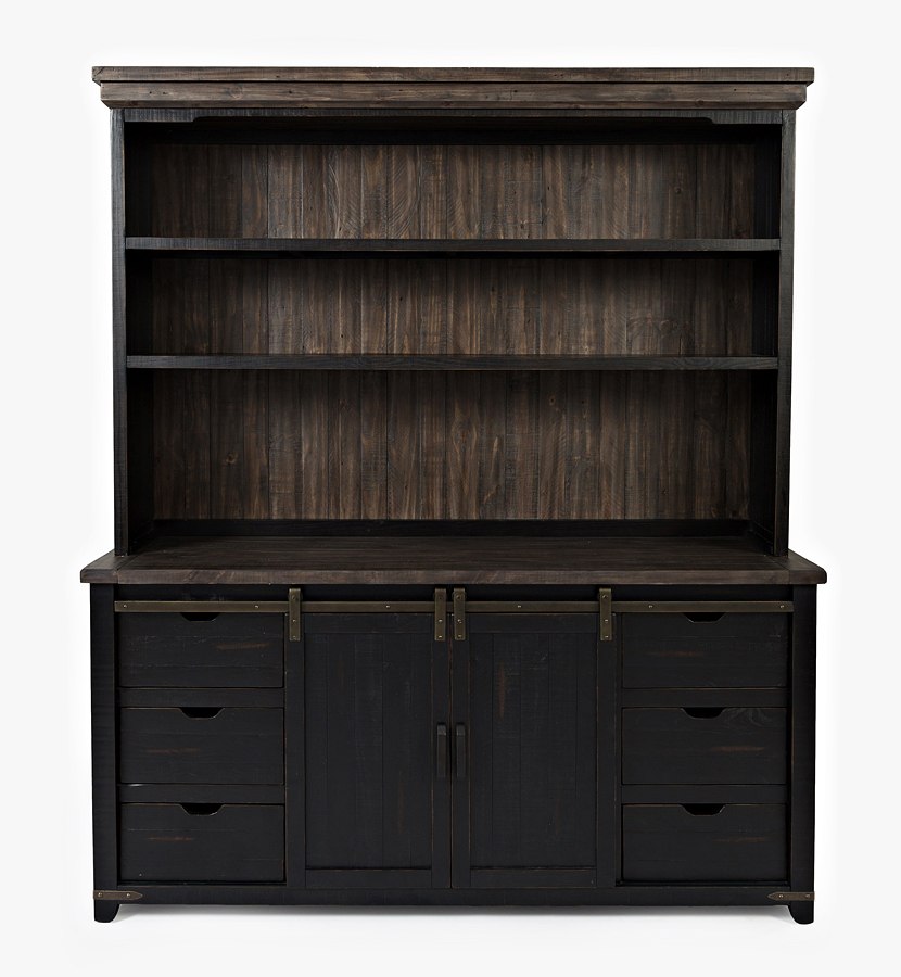 Madison County Server W/ Hutch (Vintage Black) Jofran