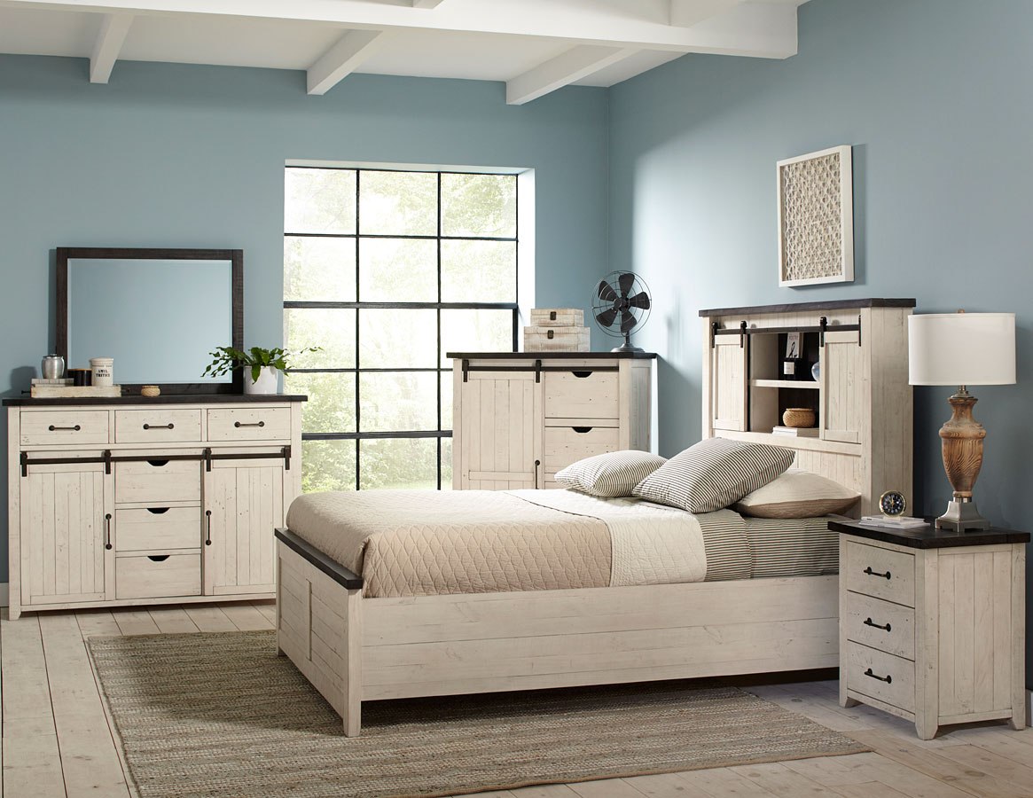 White barn on sale bedroom set