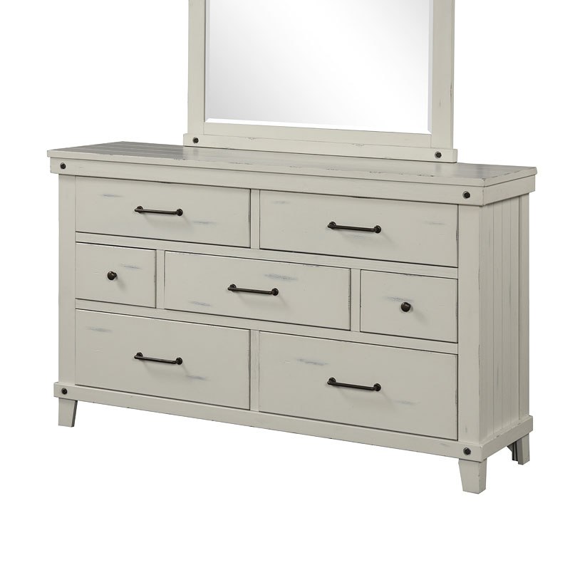 Spruce Creek White Dresser Bernards | Furniture Cart