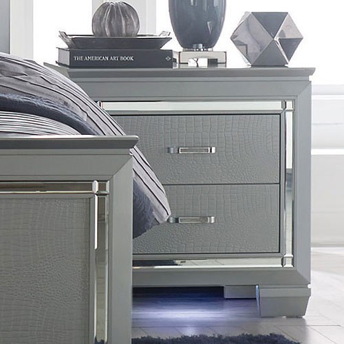 Homelegance Set Tavolo Altezza Bancone + 3 Sgabelli | Nero Con Sedute Grigie | Cassetto E Porte USB Incorporate - 3