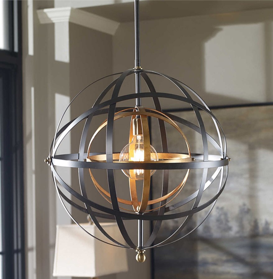 Rondure globe pendant light clearance