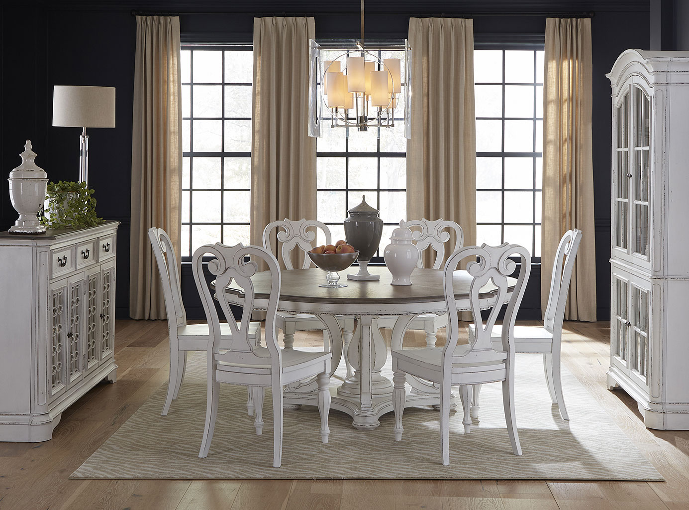 Magnolia Manor 72 Inch Round Dining Room Set