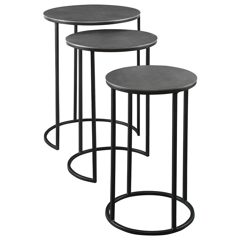 Erik Metal Nesting Tables (Set Of 3) Uttermost | Furniture Cart