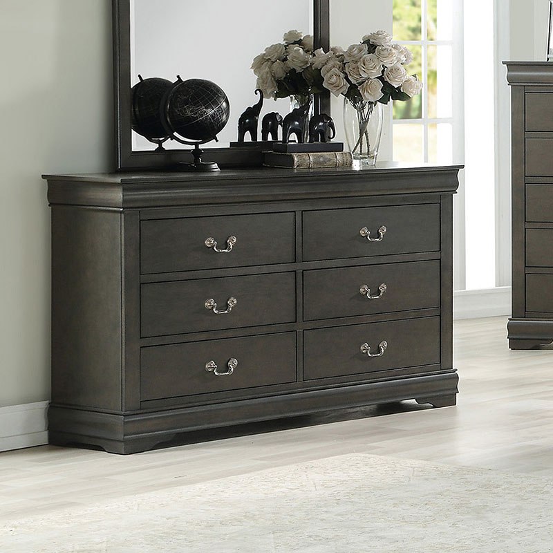 slim fit dress slacks Acme Furniture Louis Philippe III 6-Drawer Dresser 25505 main image 0