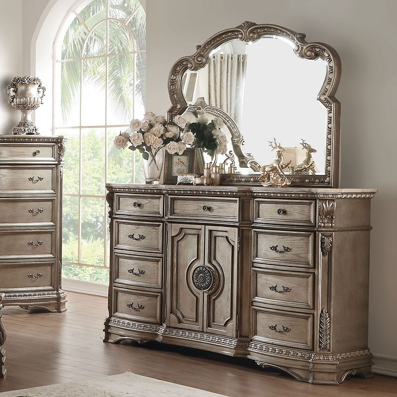 chinese dress ladies Indulge in Luxury: French Marble Top Dresser main image 1