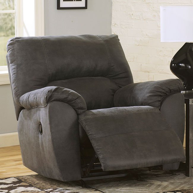 Tambo Pewter Rocker Recliner Signature Design 1 Reviews Furniture Cart