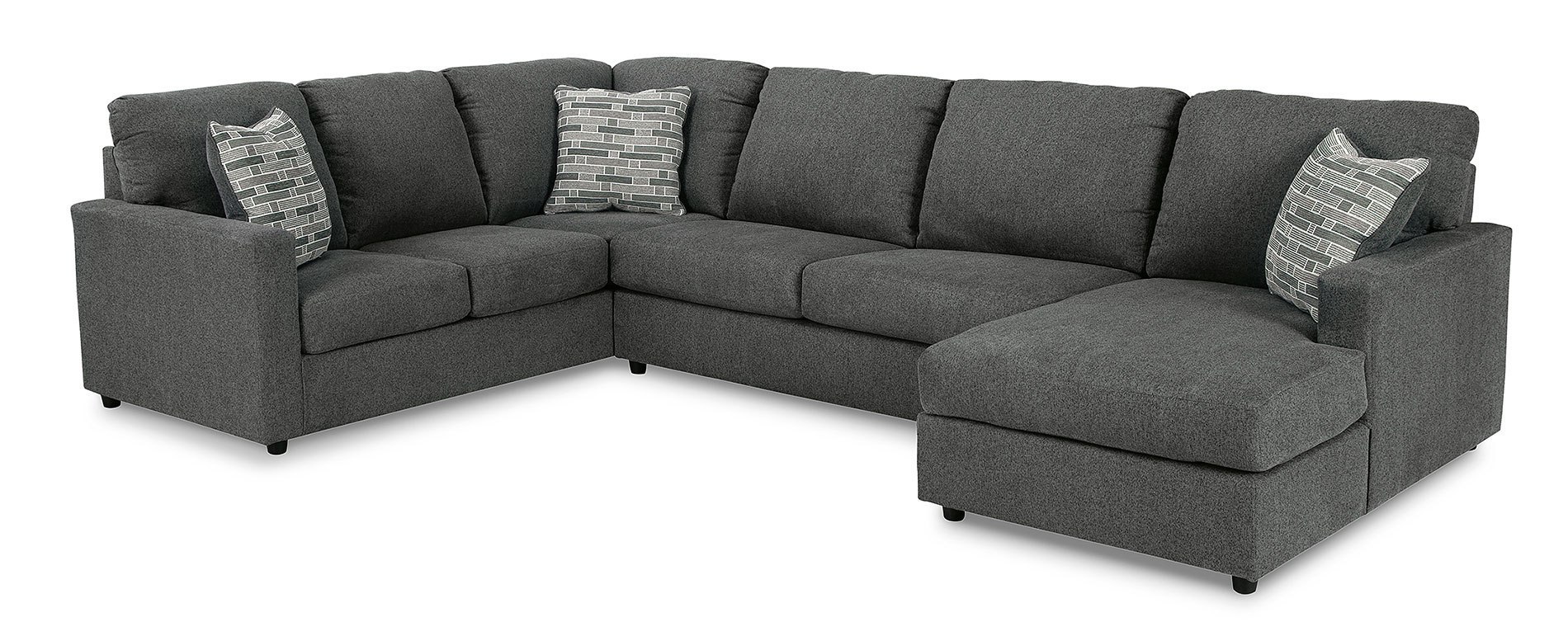 Edenfield Charcoal Right Chaise Sectional