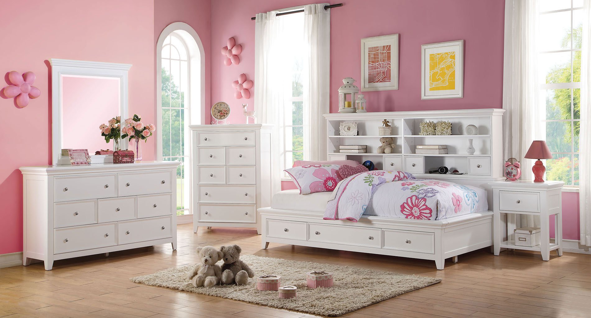 Lacey Storage Daybed Bedroom Set White Acme Furniture Furniture Cart