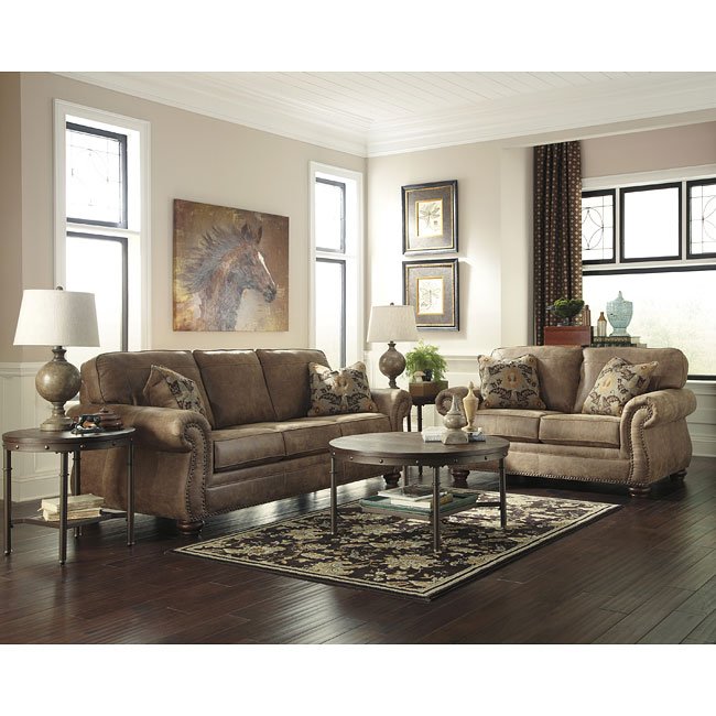 Larkinhurst Earth Living Room Set Signature Design 3 Reviews Furniture Cart