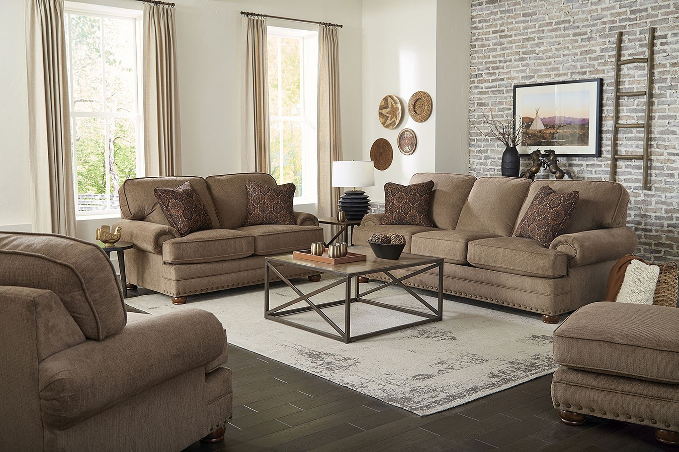 Singletary Living Room Set (Java) Jackson Furniture | Furniture Cart