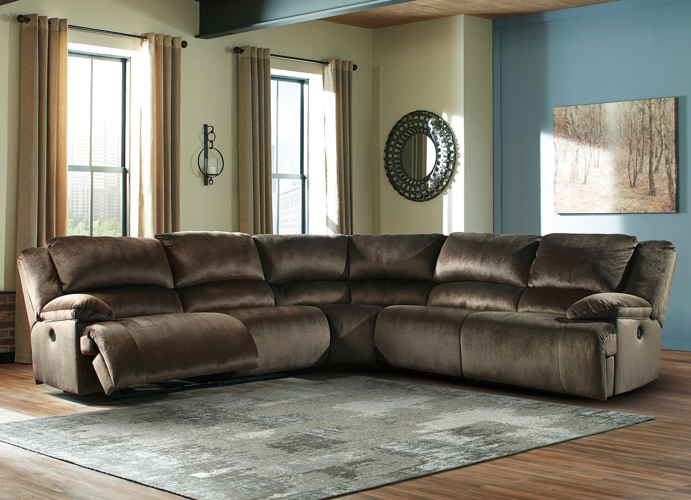 Clonmel Chocolate Modular Reclining