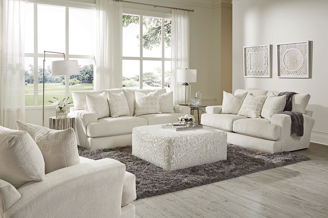 lamar living room set (cream)
