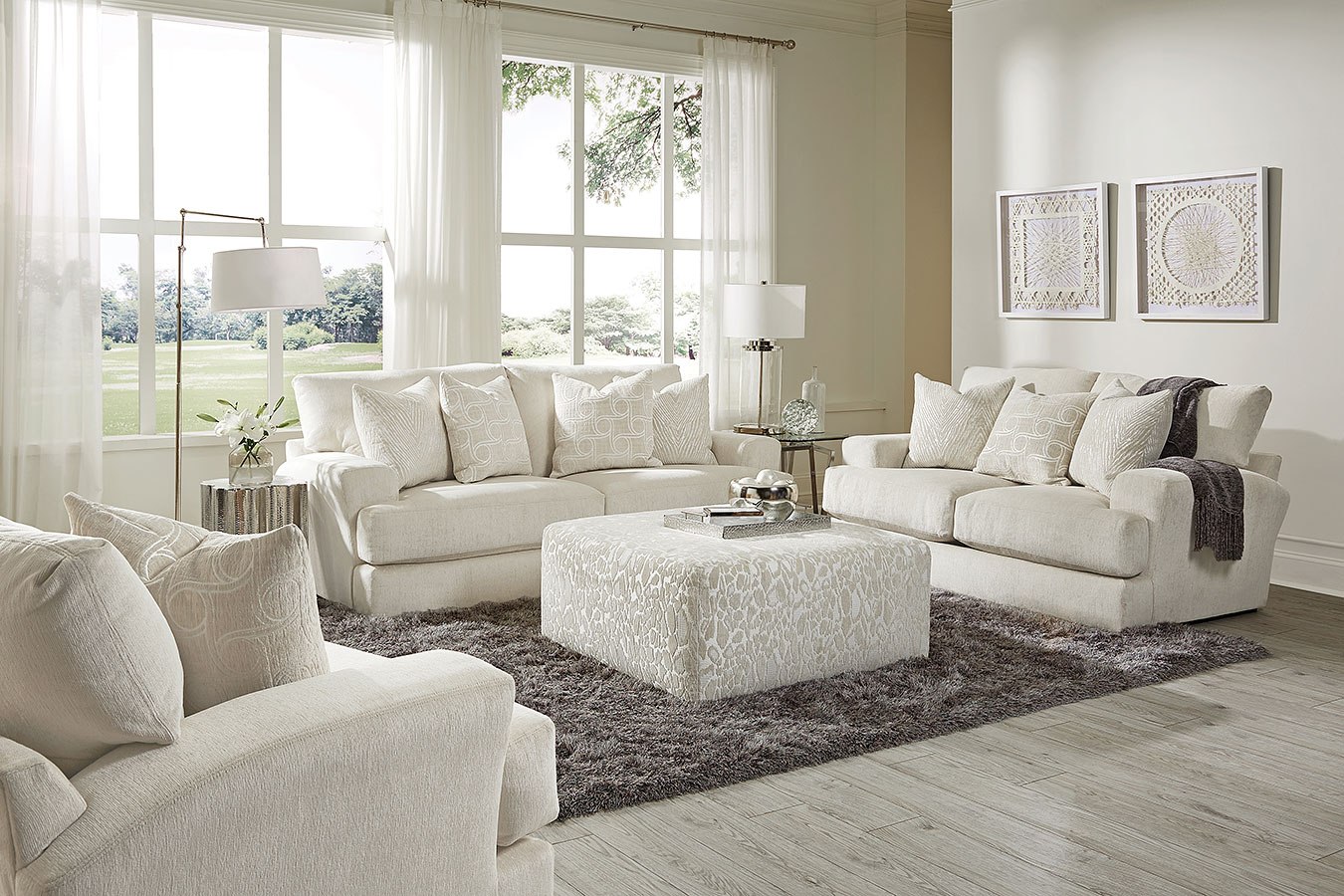 Lamar Living Room Set (Cream) Jackson Furniture | Furniture Cart
