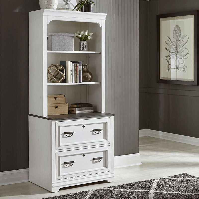 Bunching Lateral File Cabinet w Hutch
