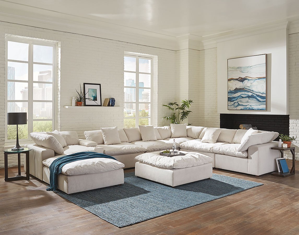Posh modular store sectional set