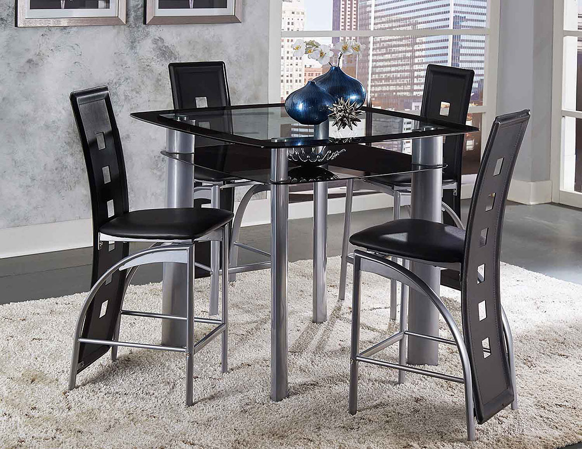 Counter height new arrivals glass dining table