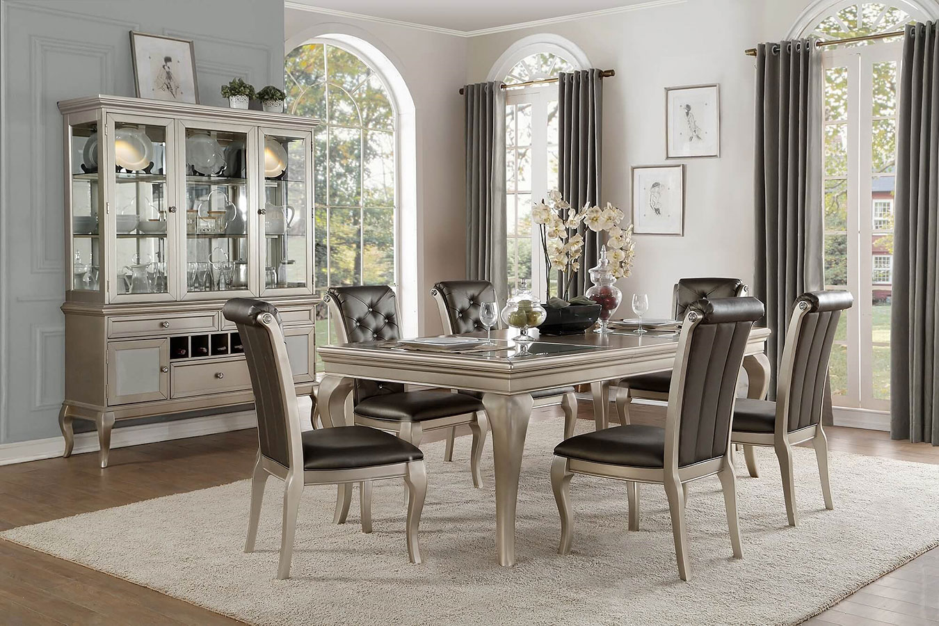 Crawford Dining Room Set Homelegance Furniture Cart