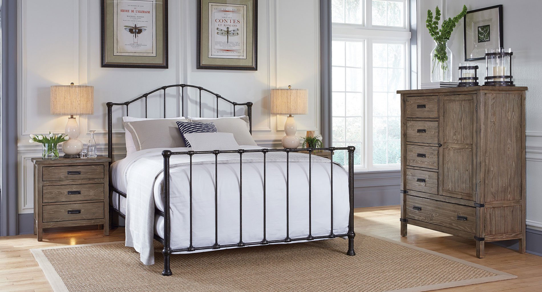 Foundry Garden Metal Bedroom Set