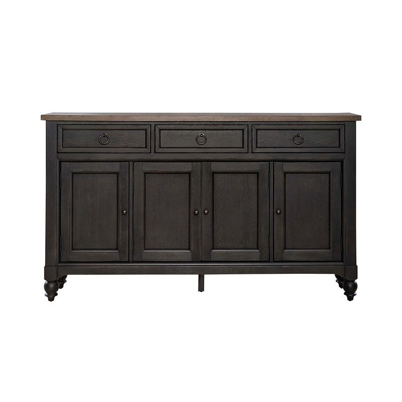 Americana Farmhouse Hall Buffet (Black) Liberty Furniture, 4
