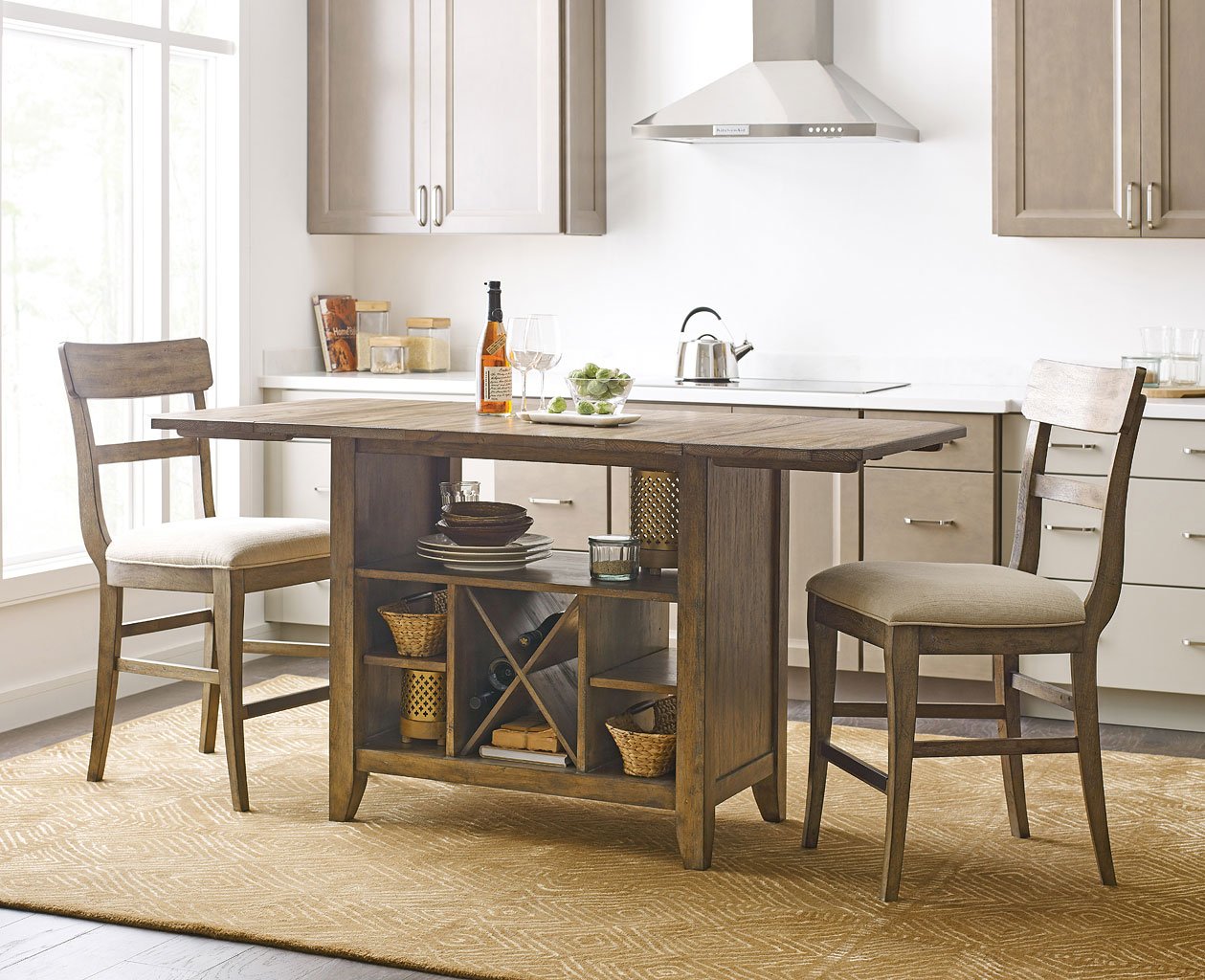 The Nook Kitchen Island Set Oak Kincaid Furniture 1 Reviews