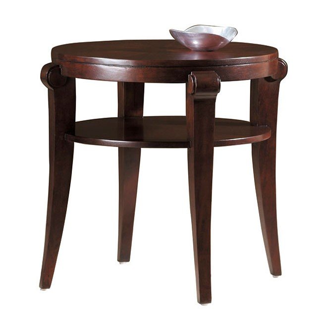 Metropolis Round End Table Hekman | Furniture Cart