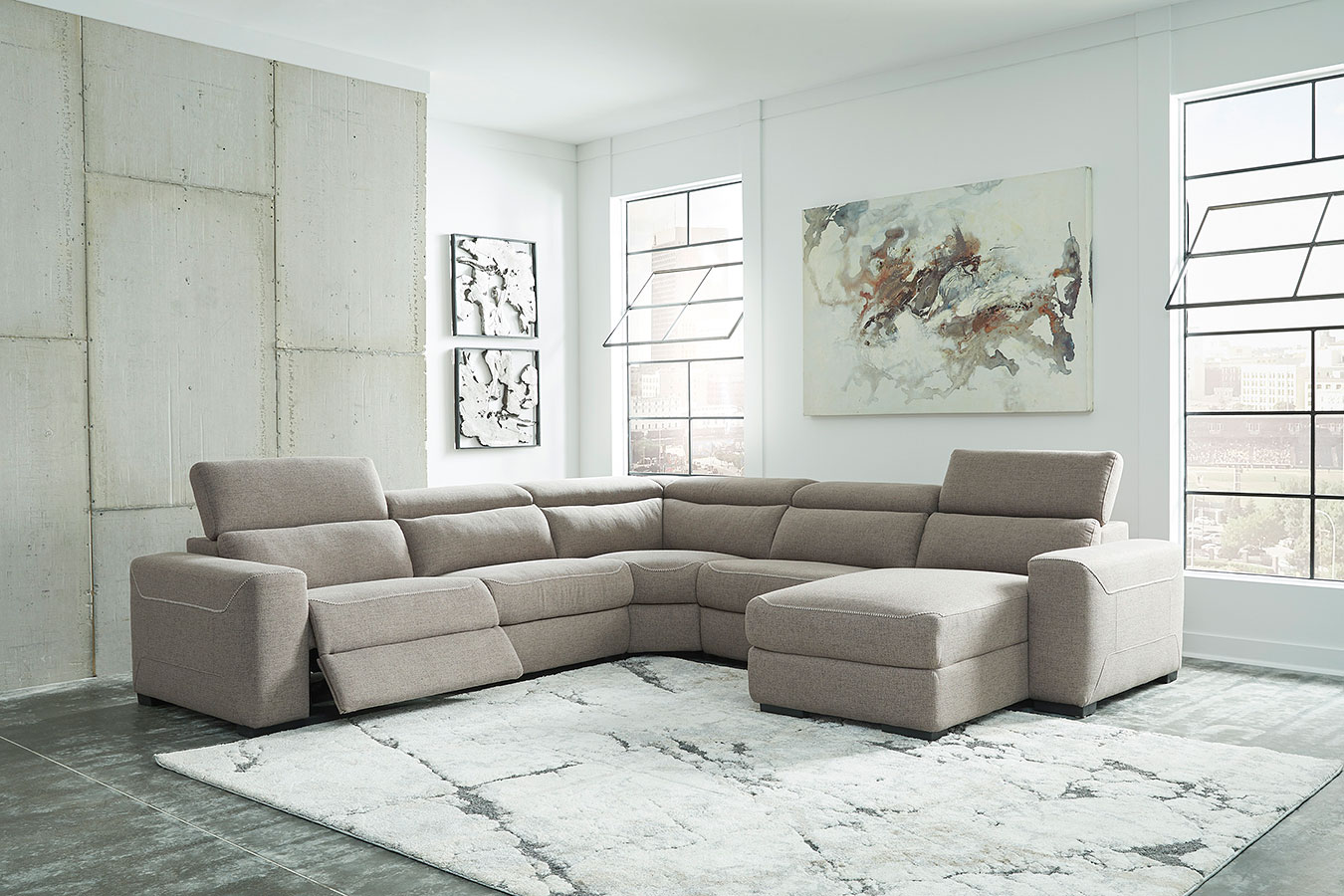 Power reclining new arrivals chaise sectional