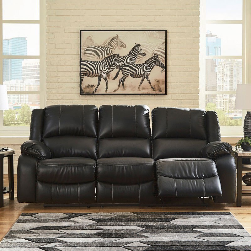 Calderwell Black Power Reclining Sofa Signature Design Furniture