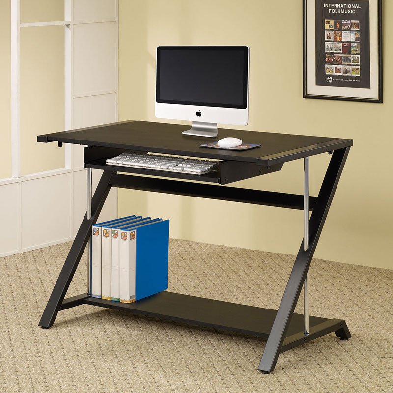 Z shaped store computer desk