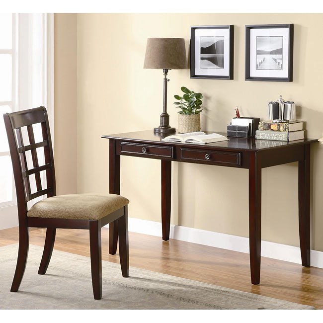 Wooden desk and chair set hotsell