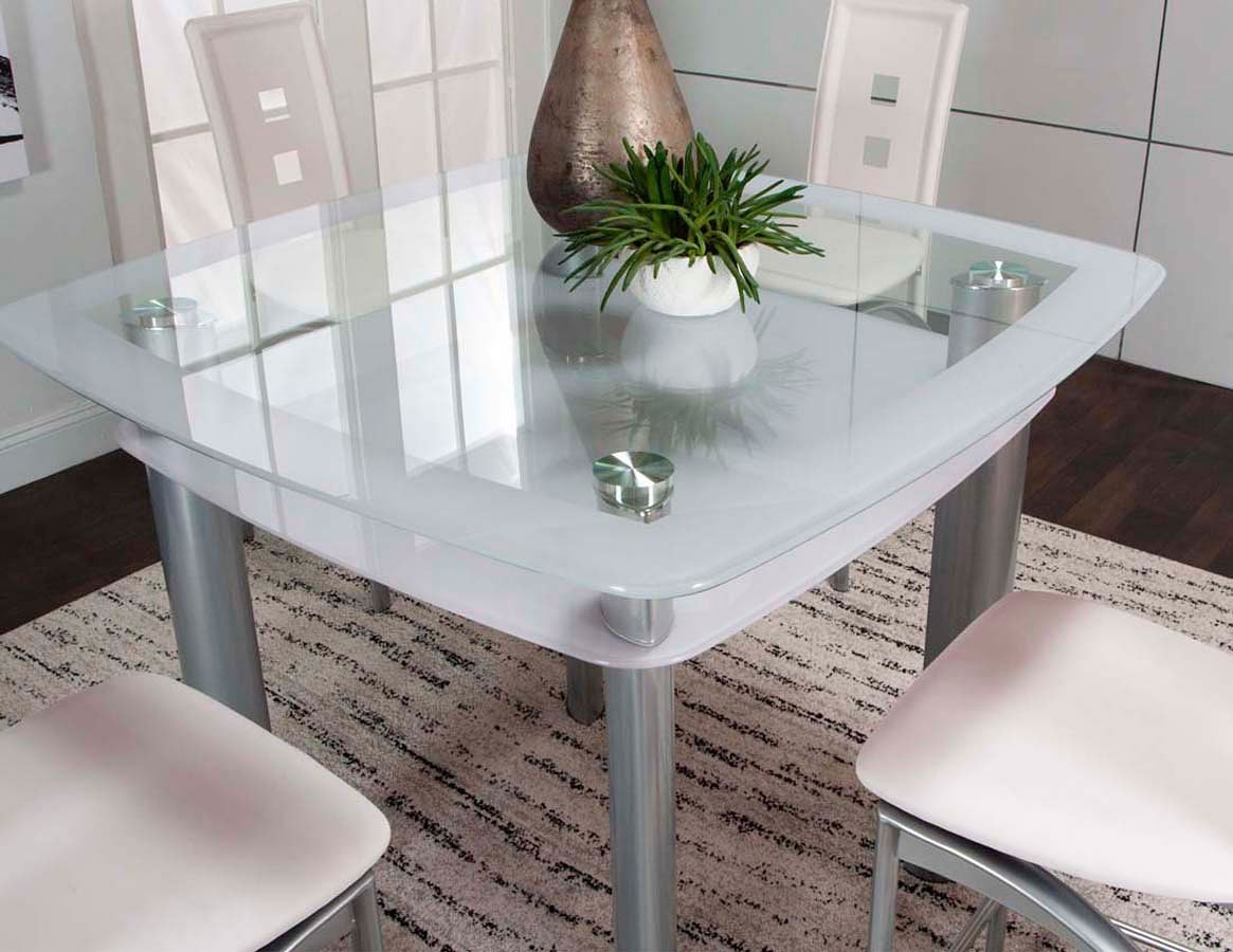 Valencia Square Counter Height Table (White) Cramco | Furniture Cart