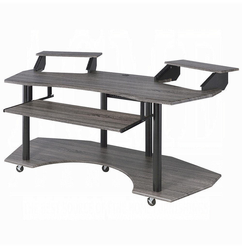 Eleazar Black Oak 71-inch Music Recording Studio Desk Acme