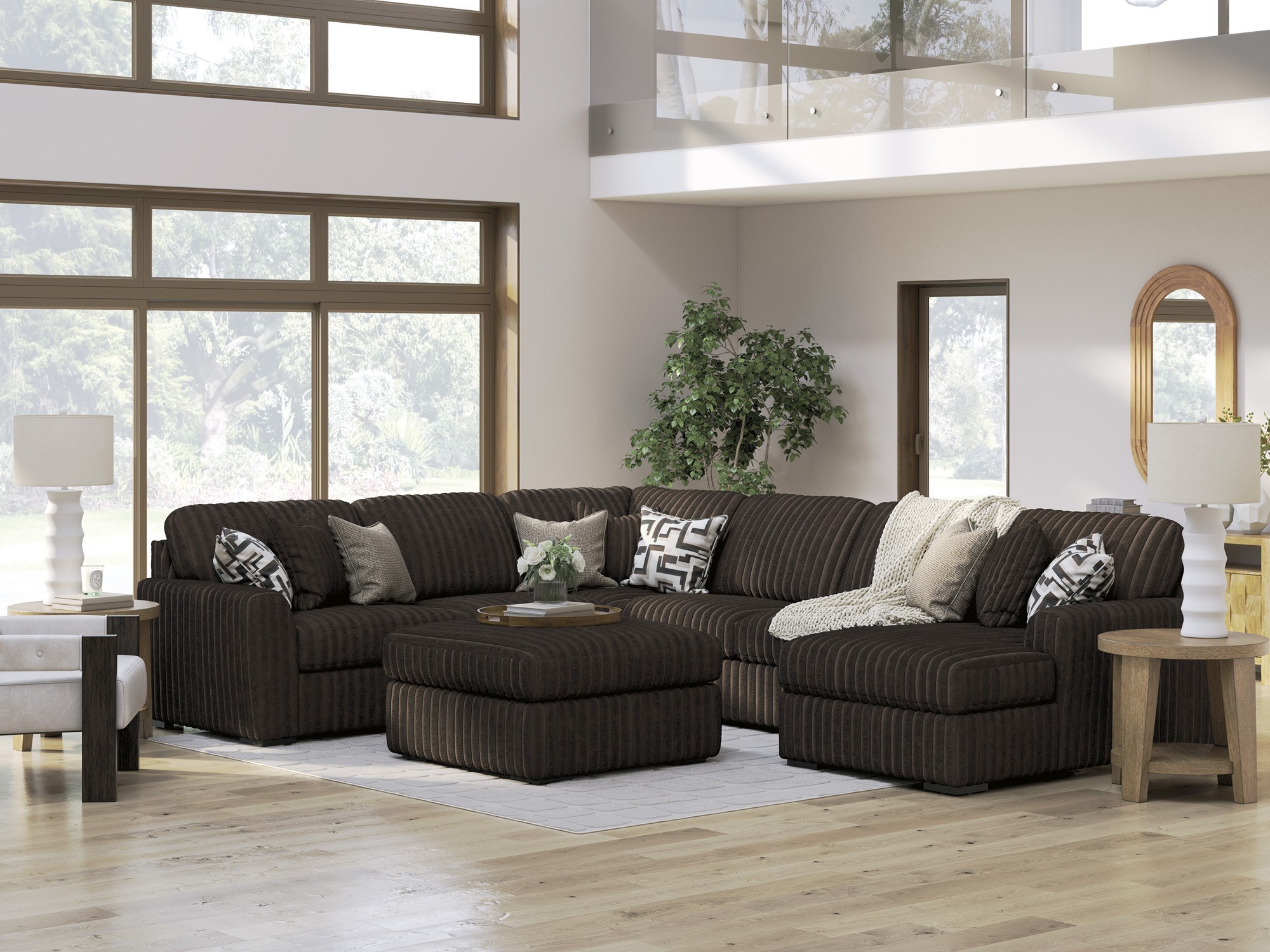 Midnight-Madness Chocolate Modular Sectional Set Signature Design