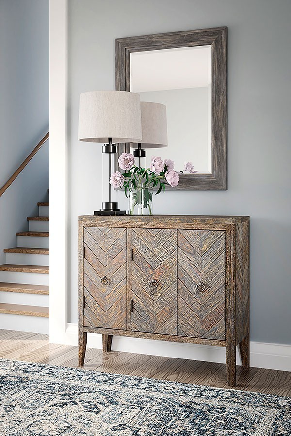 Jacee Accent Mirror- Teal main image 1