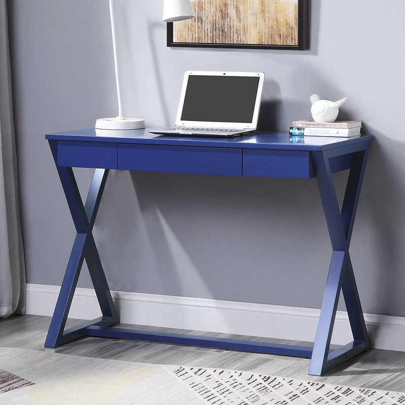 Nalo Console Desk (Twilight Blue) Acme Furniture | Furniture Cart