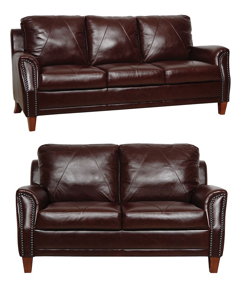 Austin Italian Leather Living Room Set, Leather Furniture Austin