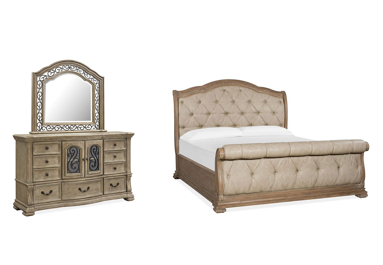 Marisol queen upholstered bed sales