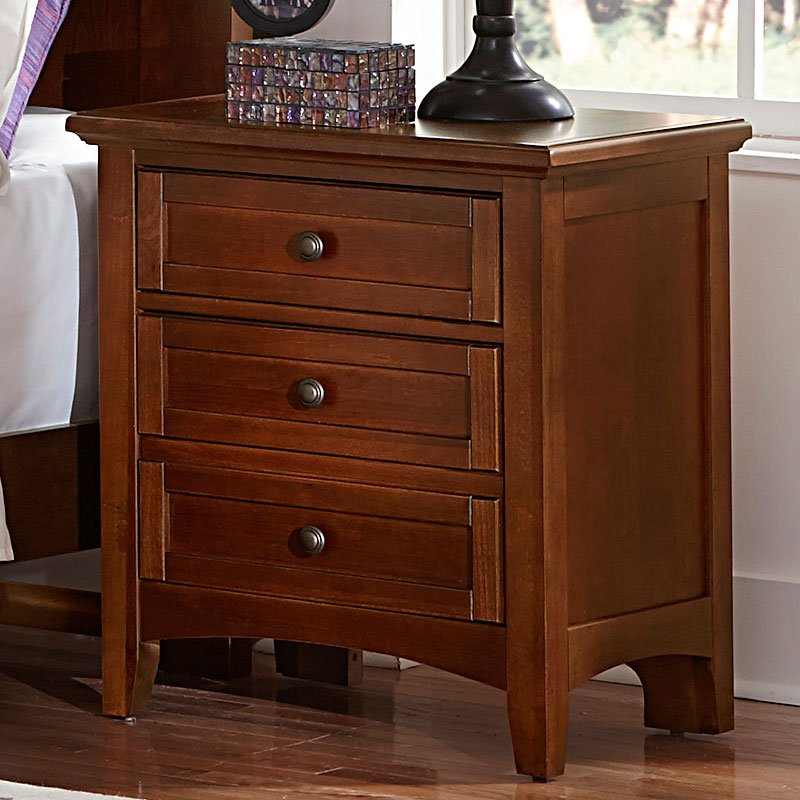 Cherry finish sales nightstand