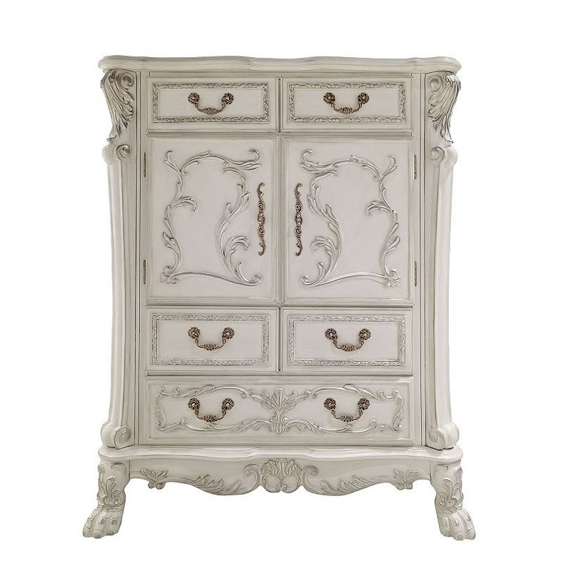 Dresden Panel Bedroom Set (Bone White) Acme Furniture